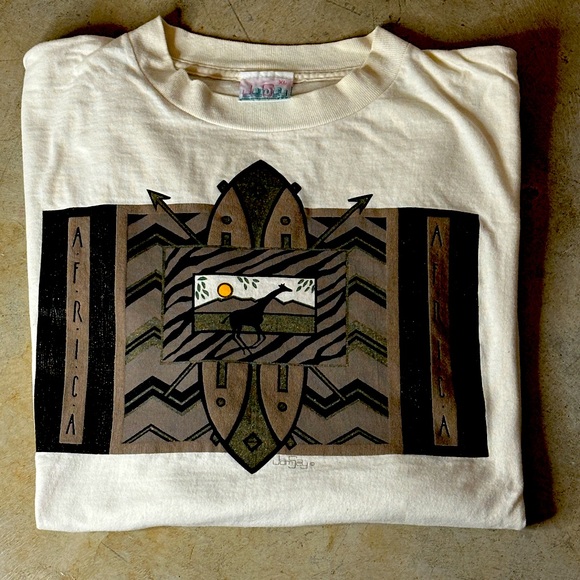 Vintage 90s Africa Destination Shirt - Picture 2 of 7